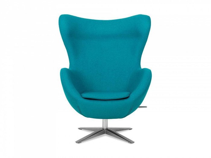 Кресло Egg голубого цвета - купить Интерьерные кресла по цене 54900.0