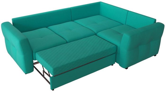 Угловой диван-кровать Манхеттен Azur бирюзово-зеленого цвета - купить Угловые диваны по цене 29650.0