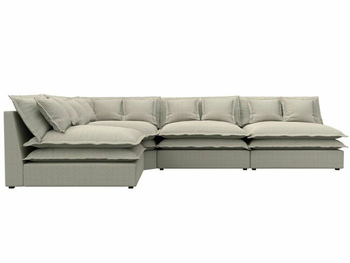 Угловой диван Лига 040 серо-бежевого цвета левый угол - купить Угловые диваны по цене 91999.0