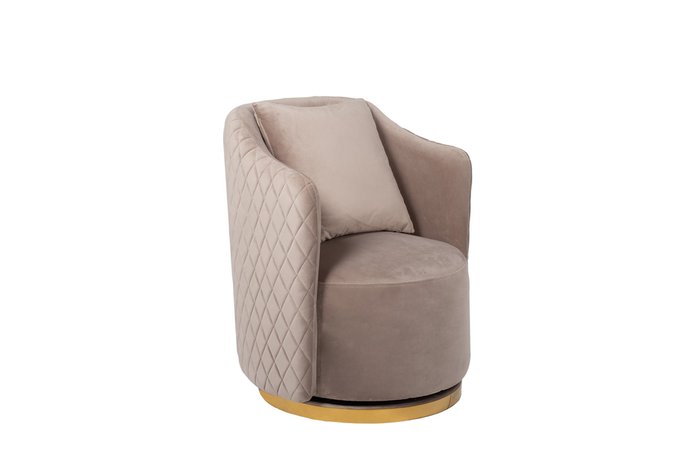 Кресло вращающееся жемчужно-серого цвета - купить Интерьерные кресла по цене 43200.0