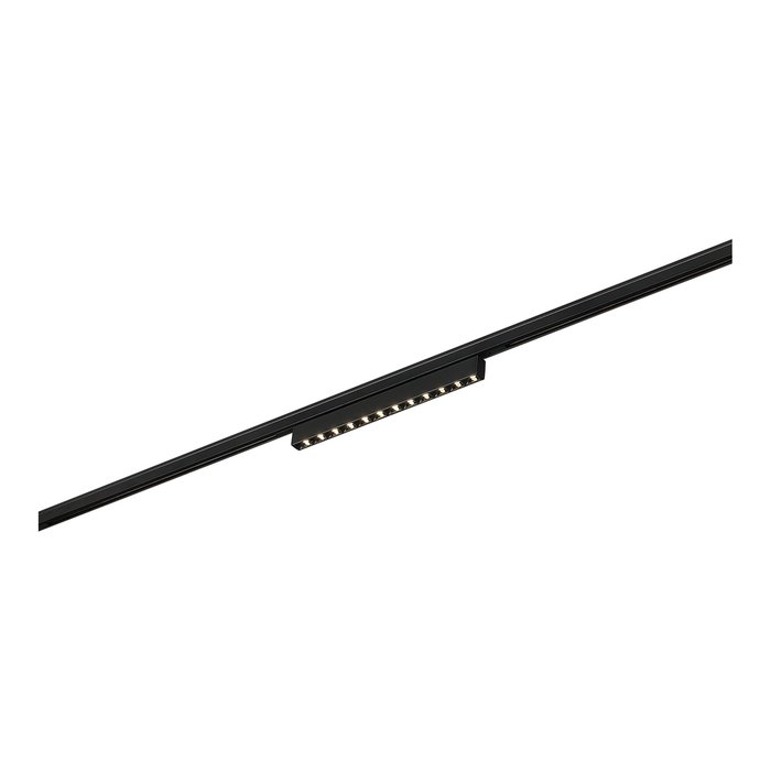 Магнитный трековый светильник Черный LED 1*10W 3000K 430Lm Ra&gt;90  IP20 L196xW10xH18 24V SUPER5