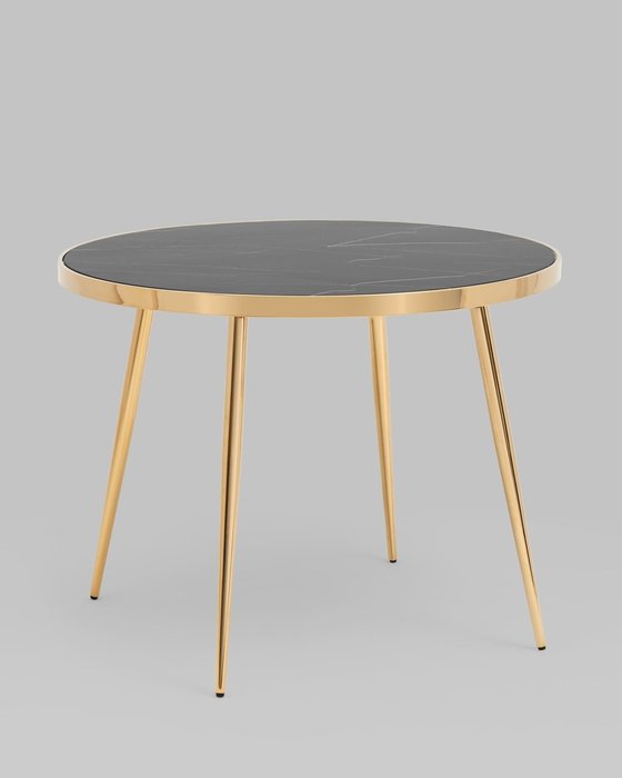 Стол обеденный Гелиос черно-золотого цвета - купить Обеденные столы по цене 29990.0