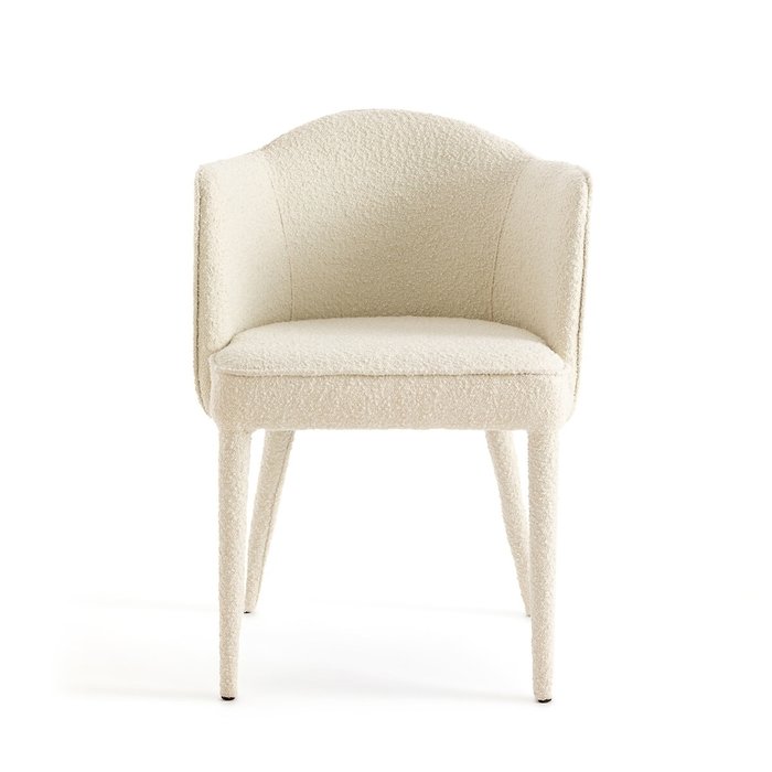Кресло для столовой из малой пряжи Leos белого цвета - купить Обеденные стулья по цене 29026.0