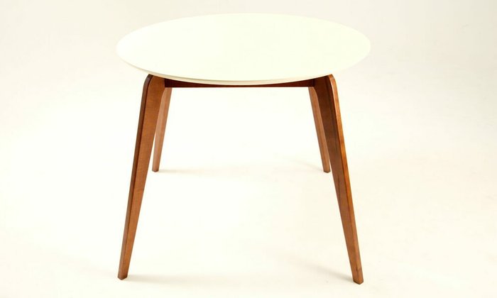 Обеденный стол Arki К 90 со столешницей цвета слоновая кость - лучшие Обеденные столы в INMYROOM