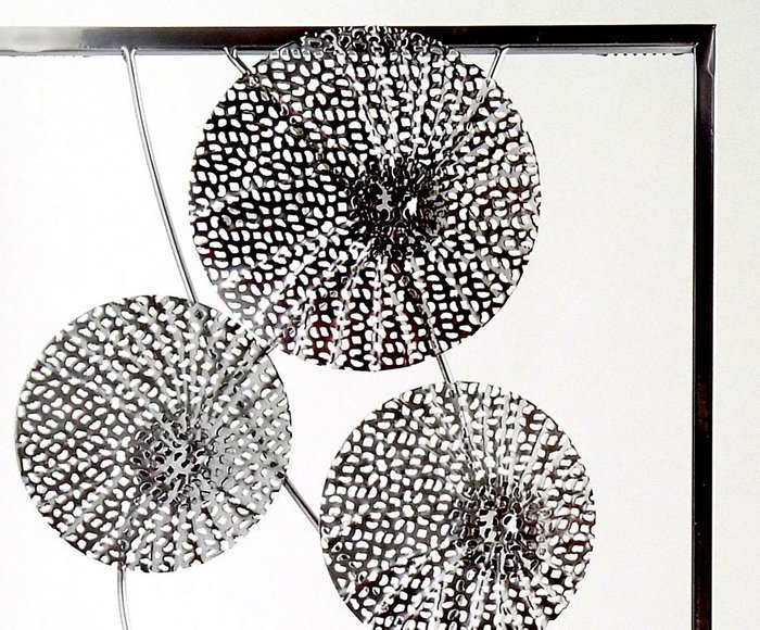 Панно Silver Circles серебристого цвета - купить Декор стен по цене 12360.0