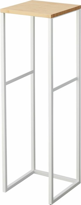 Двухуровневая стойка Tower бежево-белого цвета - купить Консоли по цене 15217.0