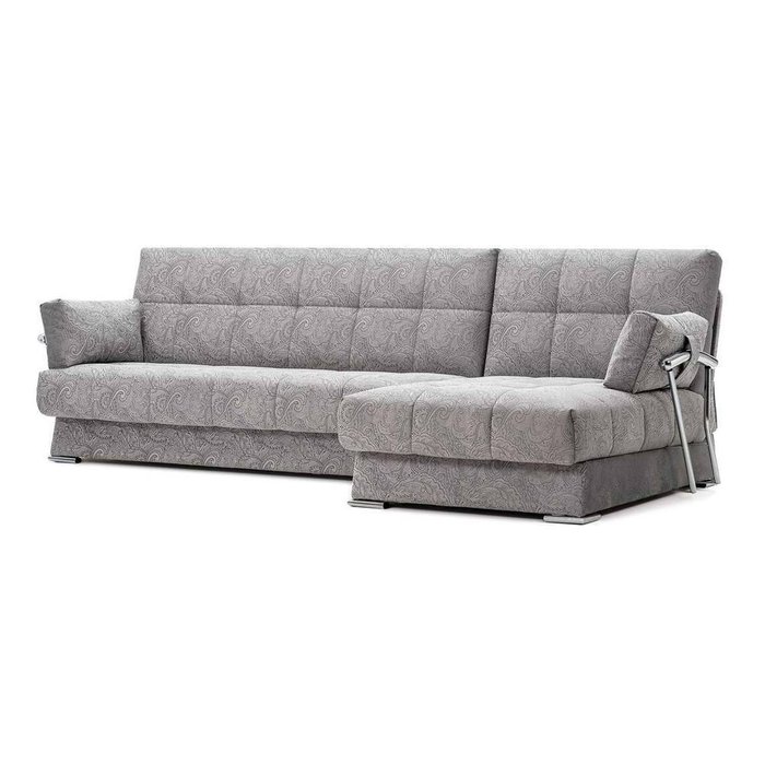 Угловой диван-кровать Дудинка Letizia серого цвета - купить Угловые диваны по цене 55990.0