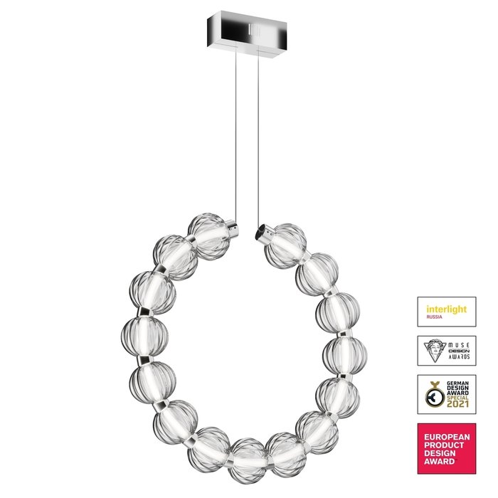 Подвесной светильник Amulet из металла и стекла - купить Подвесные светильники по цене 29690.0