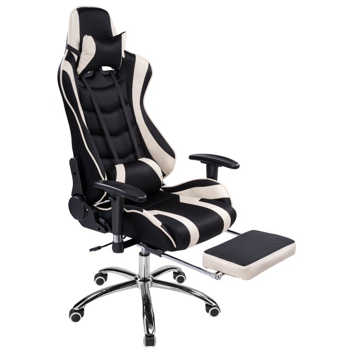 Компьютерное кресло Kano черно-кремового цвета