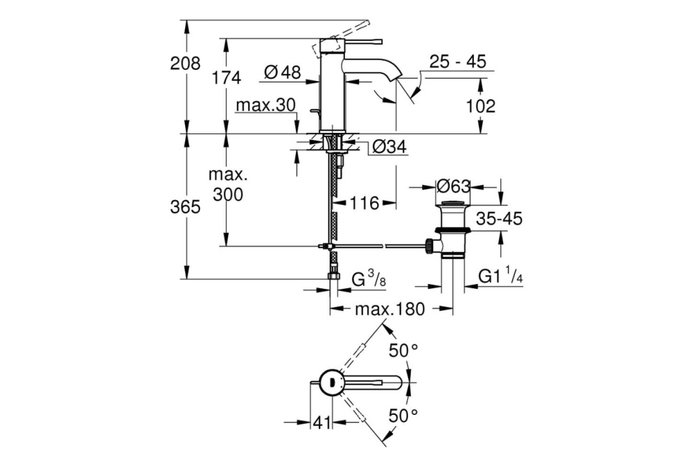 Смеситель для раковины Essence New - купить Смесители для раковин по цене 40631