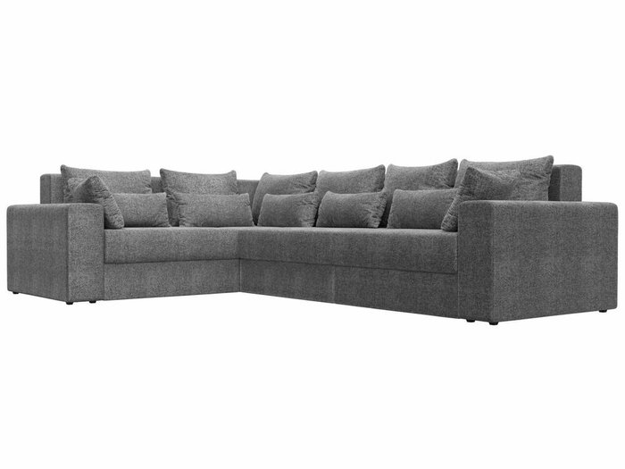 Угловой диван-кровать Майами Long серого цвета левый угол - лучшие Угловые диваны в INMYROOM