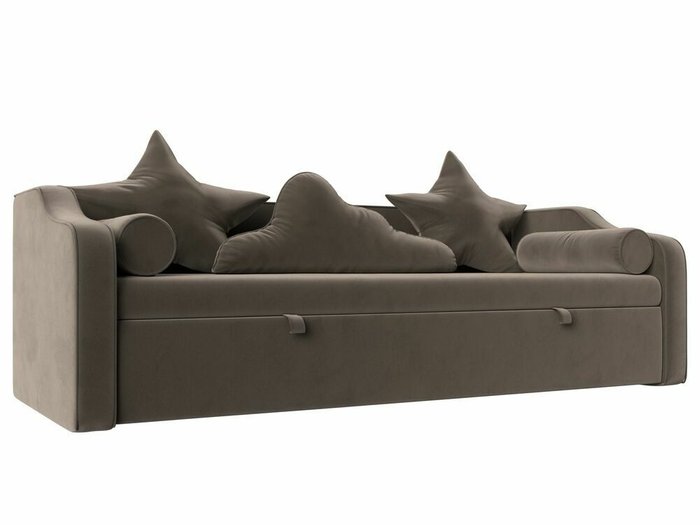 Детский диван-кровать Рико коричневого цвета 