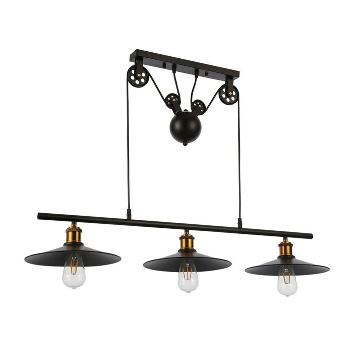  Светильник подвесной Esperazza черного цвета - купить Подвесные люстры по цене 13549.0