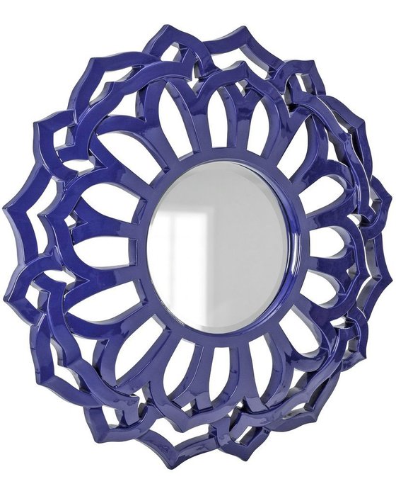 Настенное зеркало Коул Navy в раме темно-синего цвета