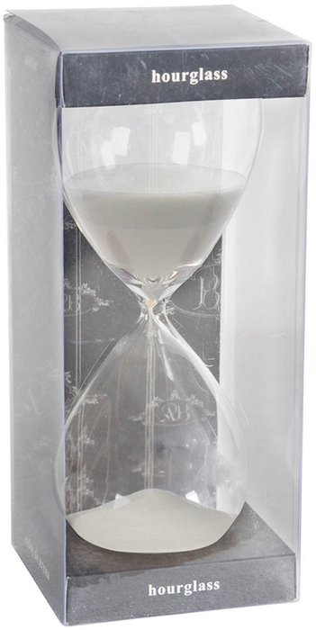 Декоративное изделие Песочные часы белого цвета - лучшие Часы в INMYROOM
