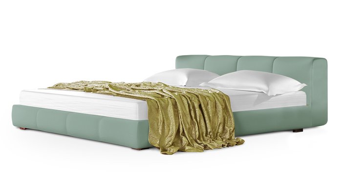 Кровать Митра 180х200 мятного цвета 