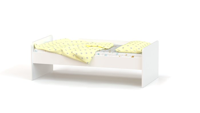 Детская кровать Ridgimmi 6 80х180 белого цвета - купить Одноярусные кроватки по цене 7820.0