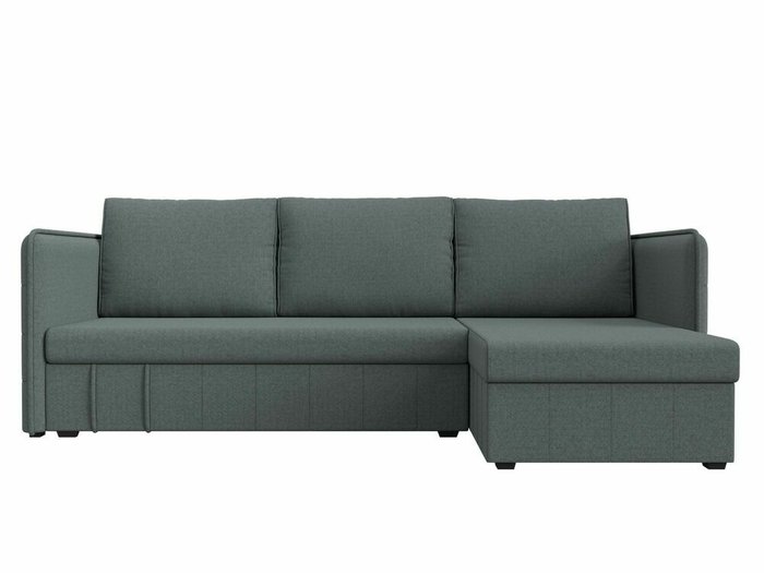 Угловой диван-кровать Слим серого цвета правый угол - купить Угловые диваны по цене 28999.0
