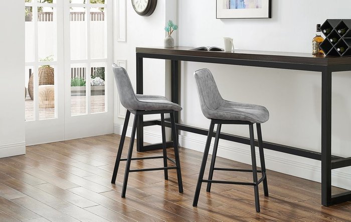 Стул полубарный Trix светло-серого цвета - купить Барные стулья по цене 10218.0