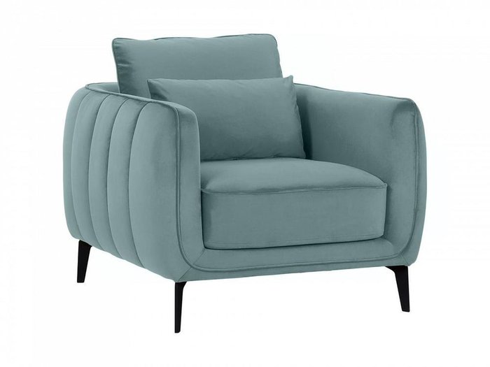 Кресло Amsterdam серо-бирюзового цвета - купить Интерьерные кресла по цене 53640.0