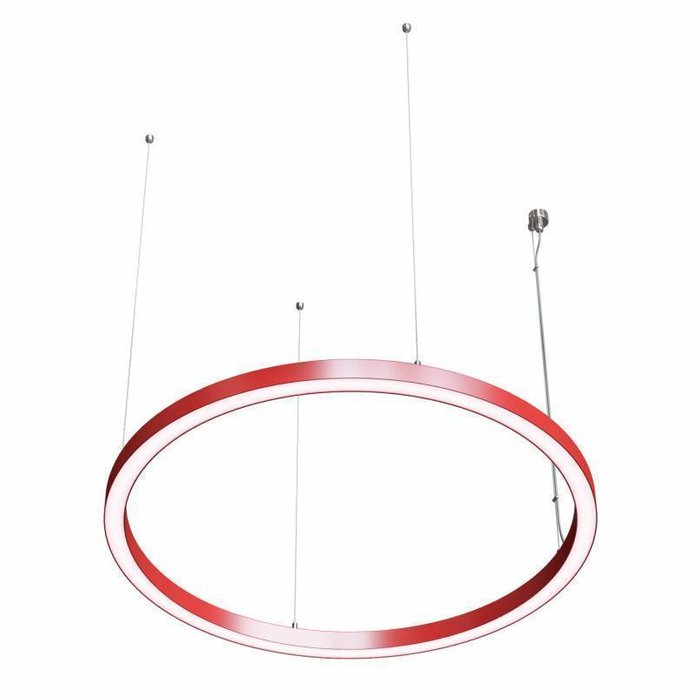 Подвесной светильник Ring 1 красного цвета