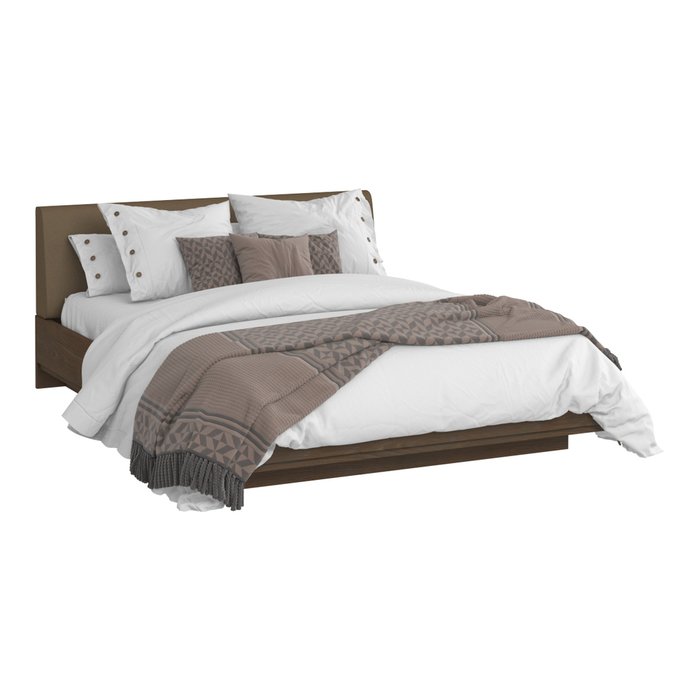 Кровать Сиена 160х200 коричневого цвета и подъемным механизмом - лучшие Кровати для спальни в INMYROOM