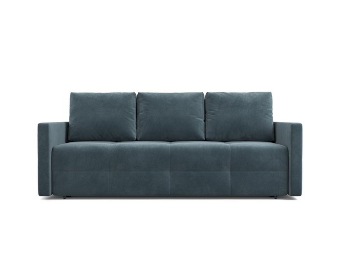 Прямой диван-кровать Марсель 2 серо-синего цвета - купить Прямые диваны по цене 37690.0