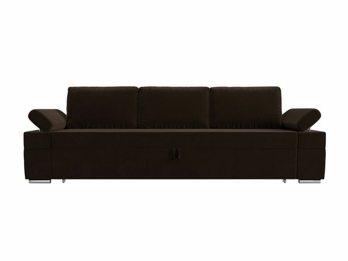 Прямой диван-кровать Канкун коричневого цвета - купить Прямые диваны по цене 60999.0