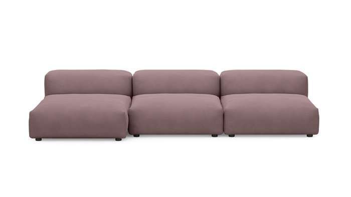 Угловой диван Фиджи темно-розового цвета - лучшие Угловые диваны в INMYROOM