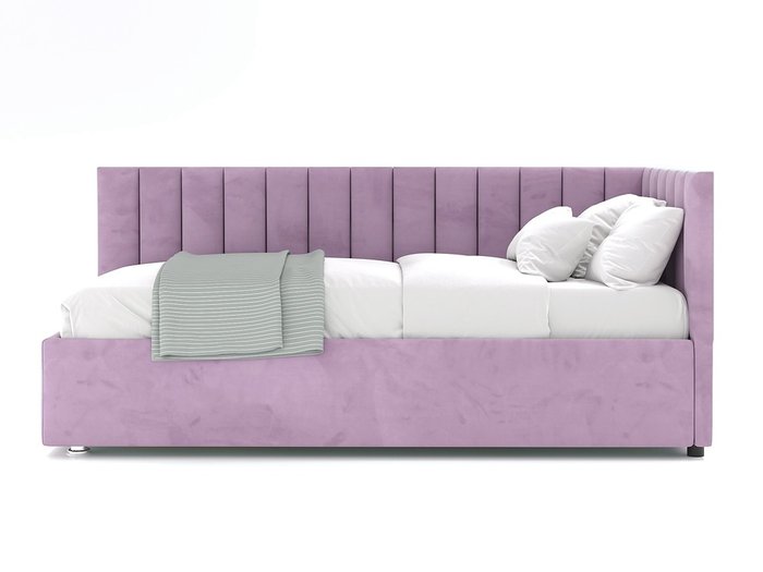 Кровать Negga Mellisa 120х200 сиреневого цвета с подъемным механизмом правая - купить Кровати для спальни по цене 50500.0