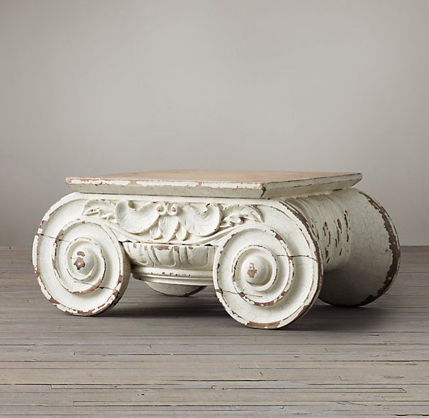 Кофейный столик DISTRESSED IONIC CAPITAL - купить Журнальные столики по цене 321185