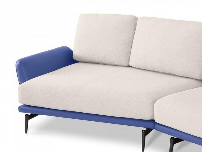 Угловой диван Ispani бело-синего цвета - купить Угловые диваны по цене 165420.0