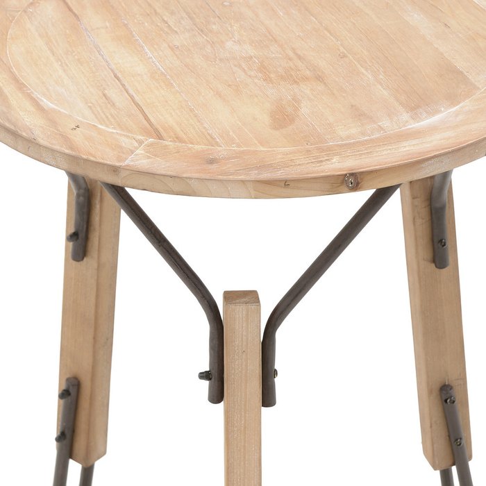 Обеденный стол из металла и дерева - купить Обеденные столы по цене 12600.0