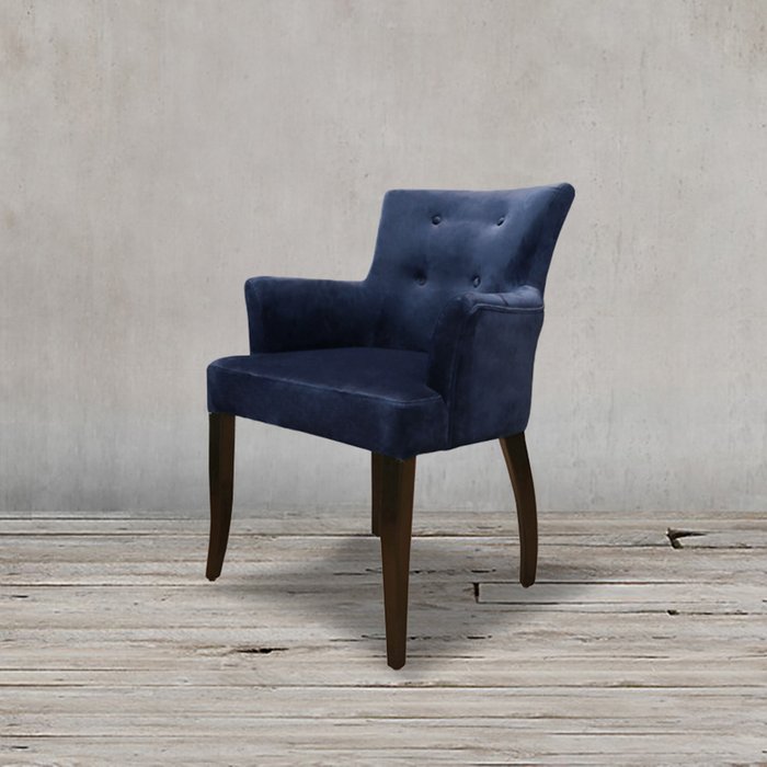 Стул Кравли синего цвета - лучшие Обеденные стулья в INMYROOM