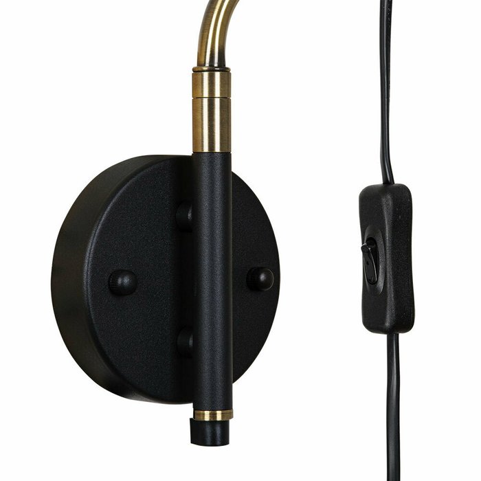 Бра Arte Lamp ZETTA A7055AP-1BK - лучшие Бра и настенные светильники в INMYROOM