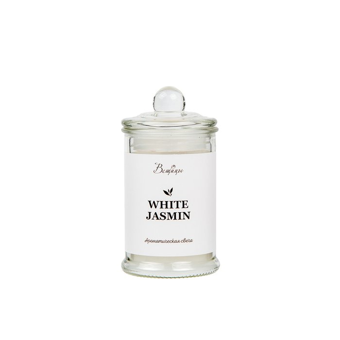 Ароматическая свеча White Jasmine белого цвета
