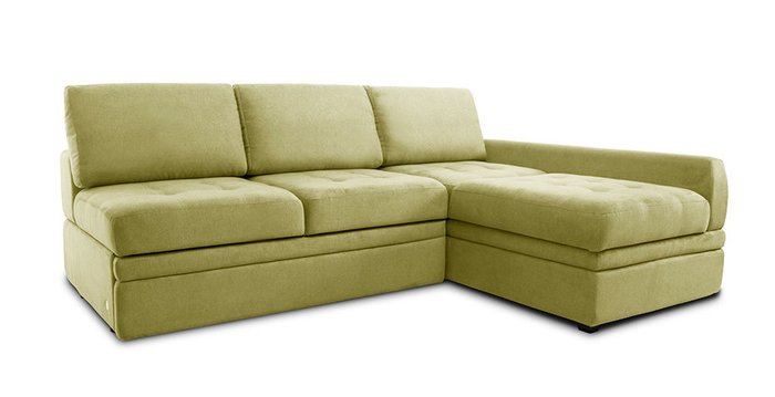 Угловой диван-кровать Бруно зеленого цвета - купить Угловые диваны по цене 100020.0