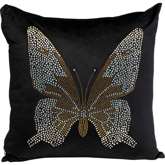 Подушка Butterfly черного цвета