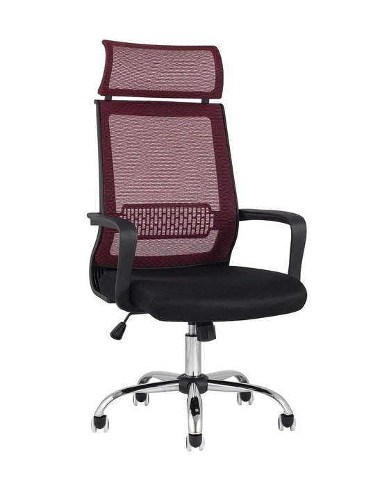 Кресло офисное Style красно-черного цвета