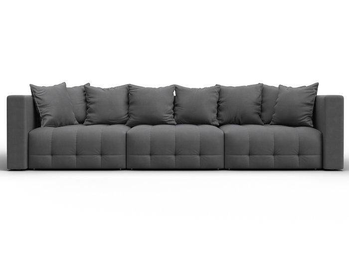 Диван-кровать Лига-052 Лонг серого цвета (замша) - купить Прямые диваны по цене 112990 Диван-кровать Лига-052 Лонг серого цвета (замша) - купить Прямые диваны по цене 112990