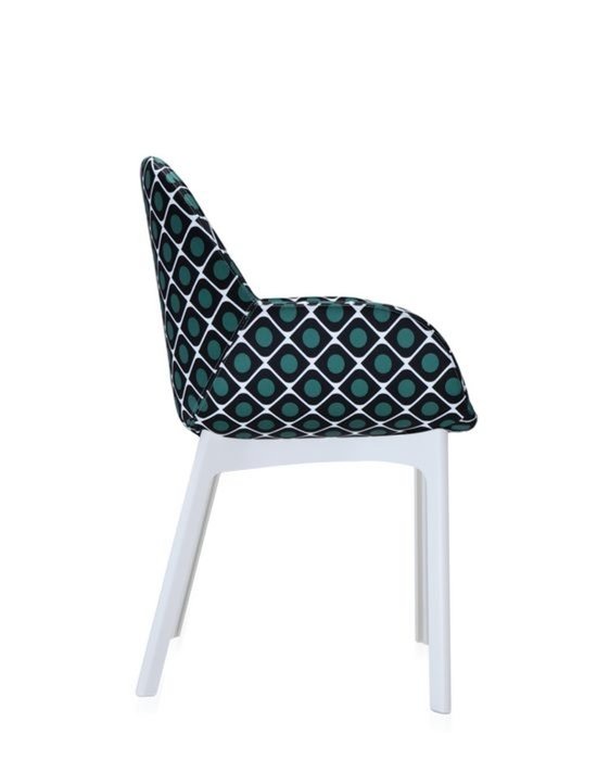 Стул Clap Duble J. Olive зеленый с белыми ножками - купить Обеденные стулья по цене 82800.0