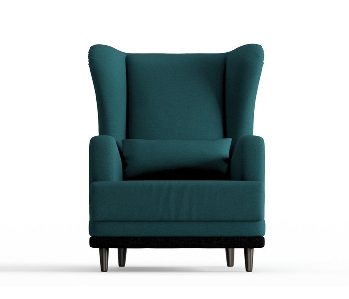 Кресло Грэмми в обивке из велюра темно-зеленого цвета - купить Интерьерные кресла по цене 10190.0