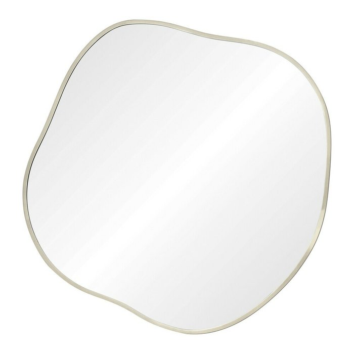 Настенное зеркало Organic L в раме серебряного цвета