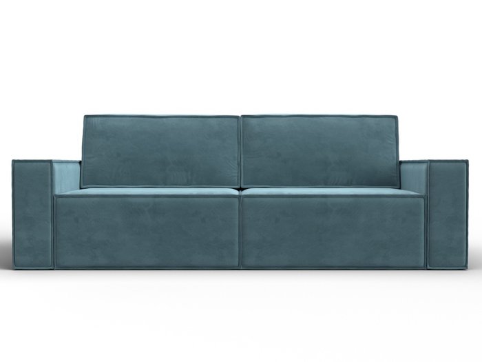 Прямой диван-кровать Куба бирюзового цвета - купить Прямые диваны по цене 71990 Прямой диван-кровать Куба бирюзового цвета - купить Прямые диваны по цене 71990