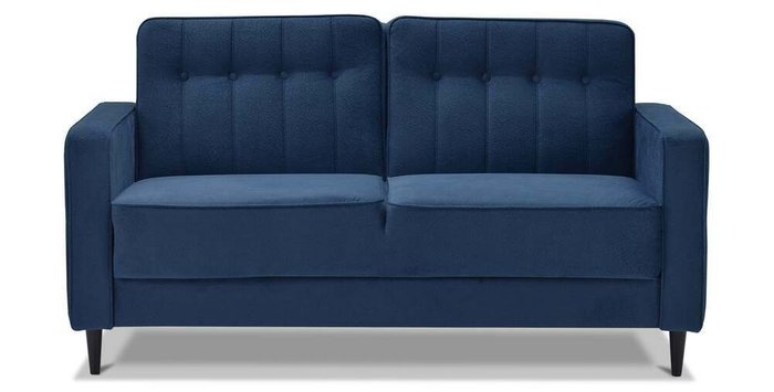 Диван-кровать Клайд мини синего цвета - купить Прямые диваны по цене 37600.0