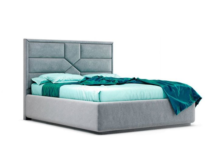 Кровать Prado серого цвета с ортопедическим основанием 160х200 - купить Кровати для спальни по цене 31028.0