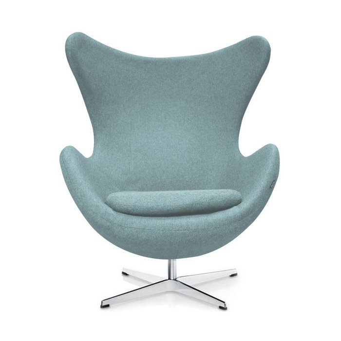 Кресло Egg Chair светло-голубого цвета