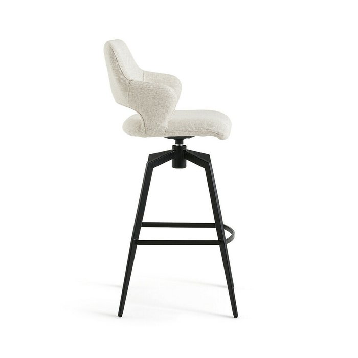 Барное кресло Asyar вращающееся бежевого цвета - лучшие Барные стулья в INMYROOM