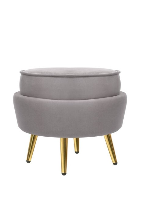 Пуф Pearl Adorn серого цвета