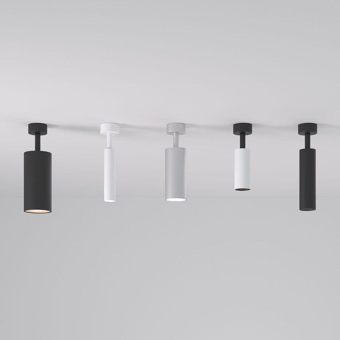 Накладной светодиодный светильник Diffe 1 серебряного цвета - лучшие Накладные споты в INMYROOM